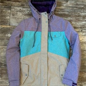 Aperture Purple and Teal Ski Jacket